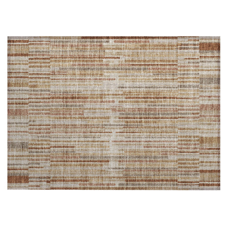 Addison Chantille ACN2102 Stripes Machine Made Transitional Terracotta Rug