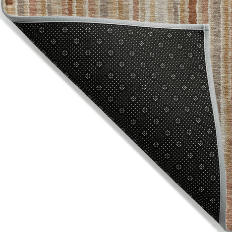 Addison Chantille ACN2102 Stripes Machine Made Transitional Terracotta Rug