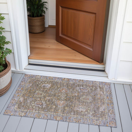 Addison Chantille ACN2104 Global Machine Made Traditional Brown Rug