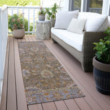 Addison Chantille ACN2104 Global Machine Made Traditional Brown Rug