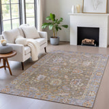 Addison Chantille ACN2104 Global Machine Made Traditional Brown Rug