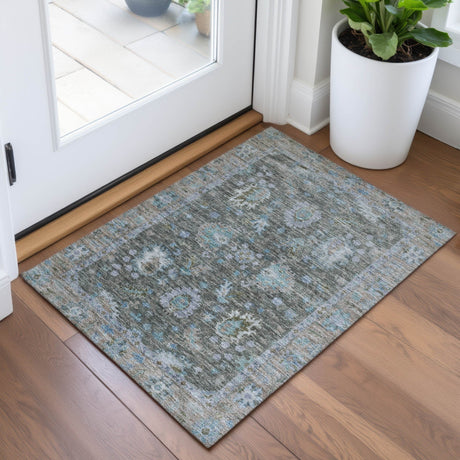 Addison Chantille ACN2104 Global Machine Made Traditional Fern Rug