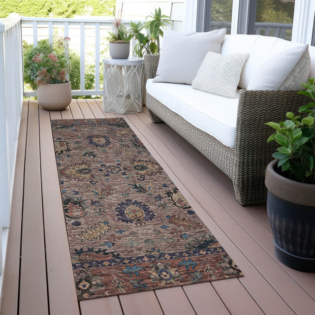Addison Chantille ACN2104 Global Machine Made Traditional Mocha Rug