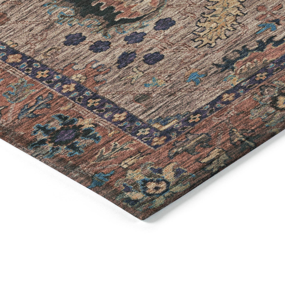Addison Chantille ACN2104 Global Machine Made Traditional Mocha Rug