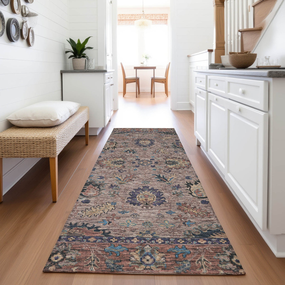 Addison Chantille ACN2104 Global Machine Made Traditional Mocha Rug