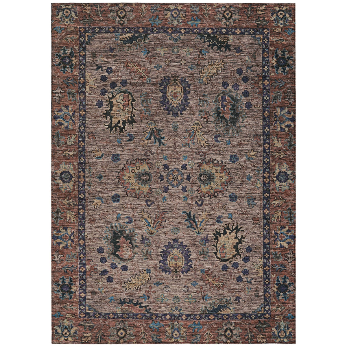 Addison Chantille ACN2104 Global Machine Made Traditional Mocha Rug