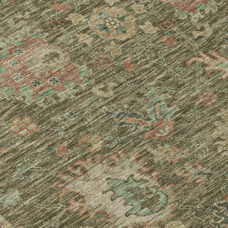 Addison Chantille ACN2104 Global Machine Made Traditional Olive Rug