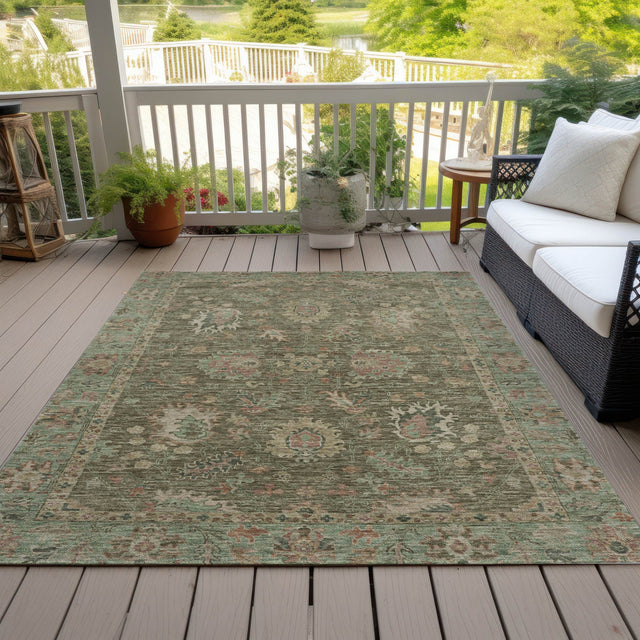 Addison Chantille ACN2104 Global Machine Made Traditional Olive Rug