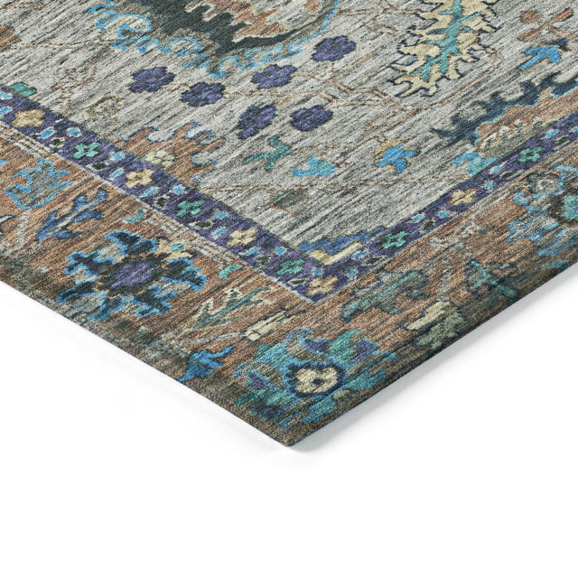 Addison Chantille ACN2104 Global Machine Made Traditional Pewter Rug