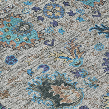 Addison Chantille ACN2104 Global Machine Made Traditional Pewter Rug