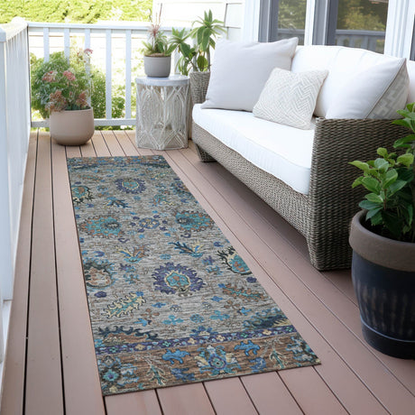 Addison Chantille ACN2104 Global Machine Made Traditional Pewter Rug
