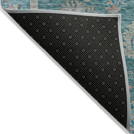 Addison Chantille ACN2104 Global Machine Made Traditional Teal Rug