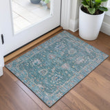 Addison Chantille ACN2104 Global Machine Made Traditional Teal Rug