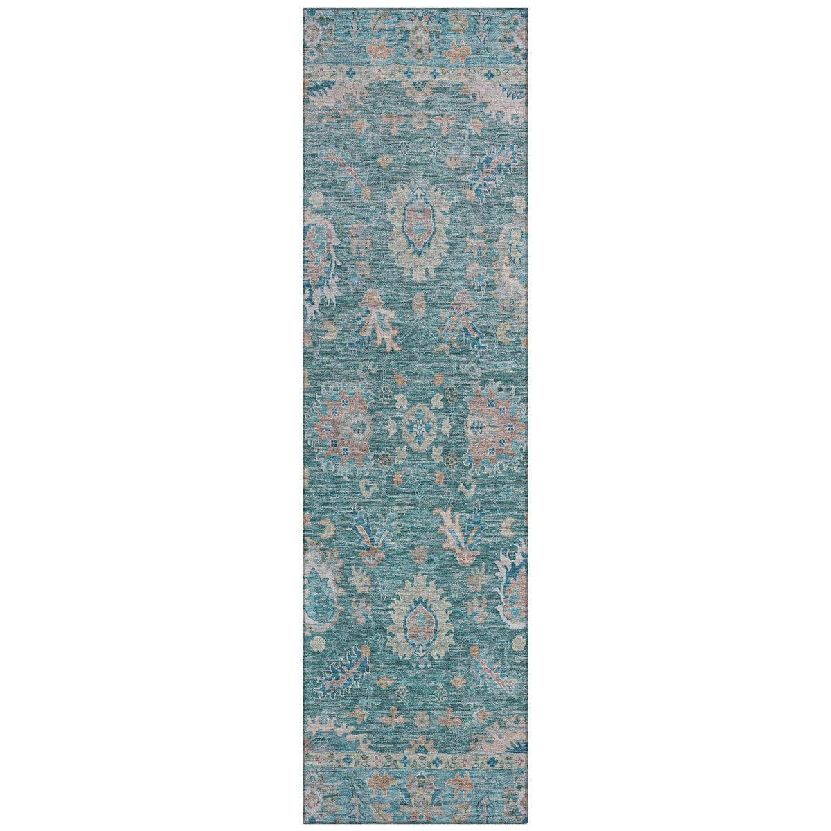 Addison Chantille ACN2104 Global Machine Made Traditional Teal Rug