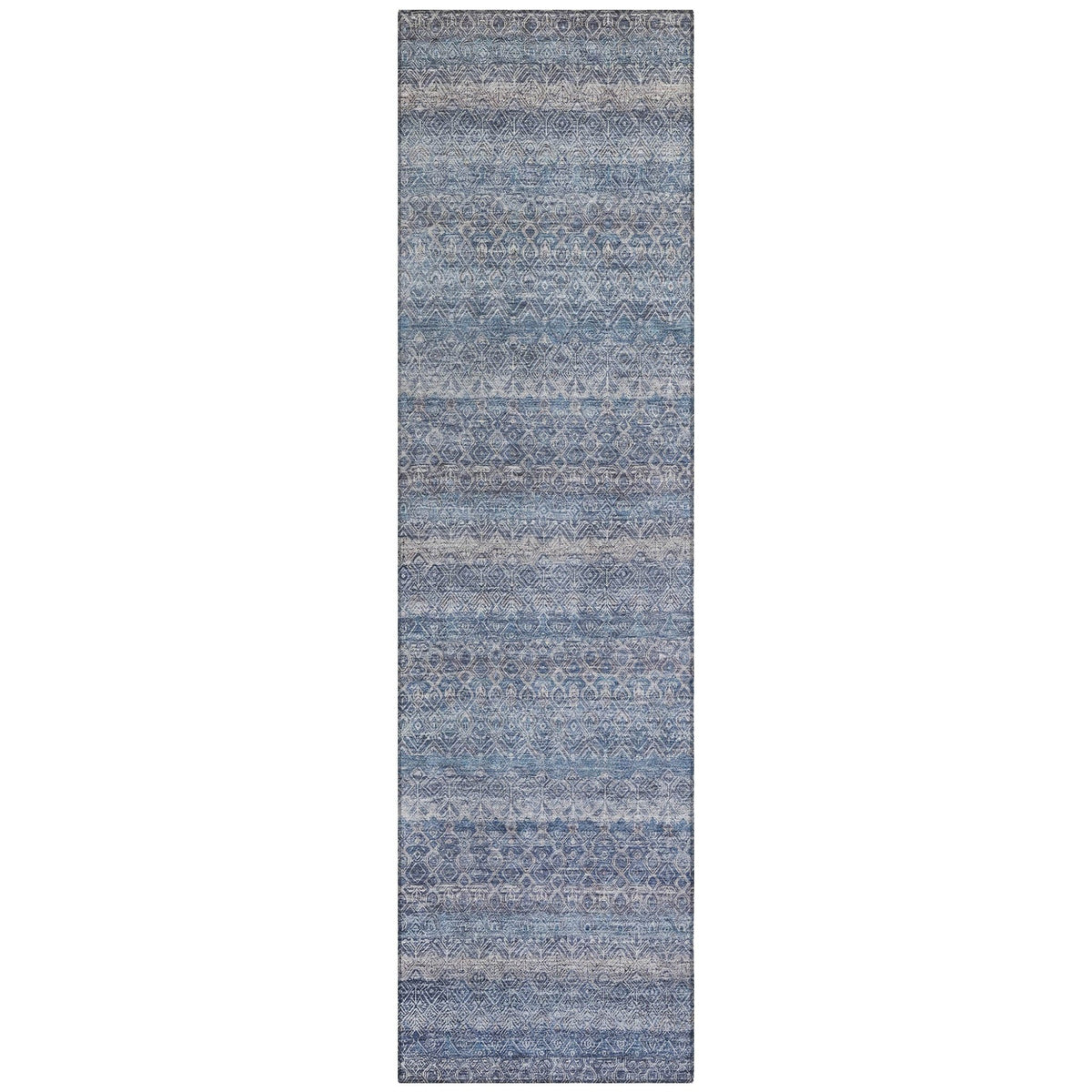 Addison Chantille ACN2105 Stripes Machine Made Transitional Blue Rug