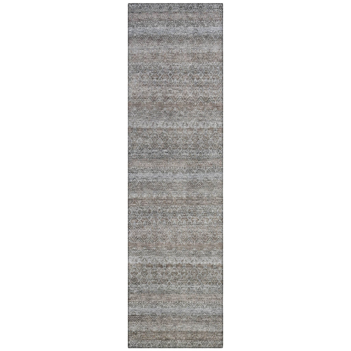 Addison Chantille ACN2105 Stripes Machine Made Transitional Brown Rug