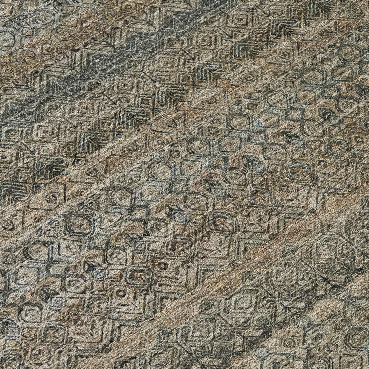 Addison Chantille ACN2105 Stripes Machine Made Transitional Chocolate Rug