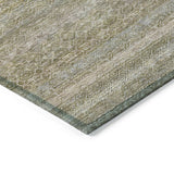 Addison Chantille ACN2105 Stripes Machine Made Transitional Khaki Rug