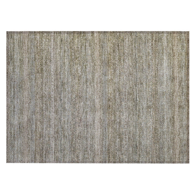 Addison Chantille ACN2105 Stripes Machine Made Transitional Khaki Rug