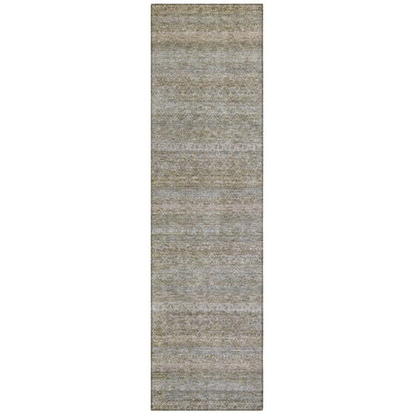 Addison Chantille ACN2105 Stripes Machine Made Transitional Khaki Rug