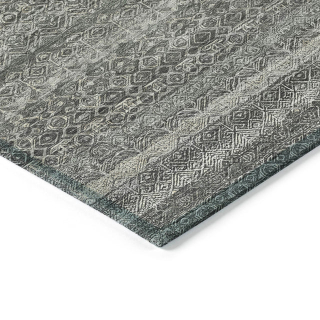 Addison Chantille ACN2105 Stripes Machine Made Transitional Pewter Rug
