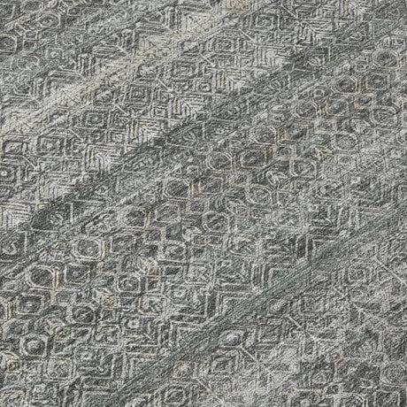 Addison Chantille ACN2105 Stripes Machine Made Transitional Pewter Rug