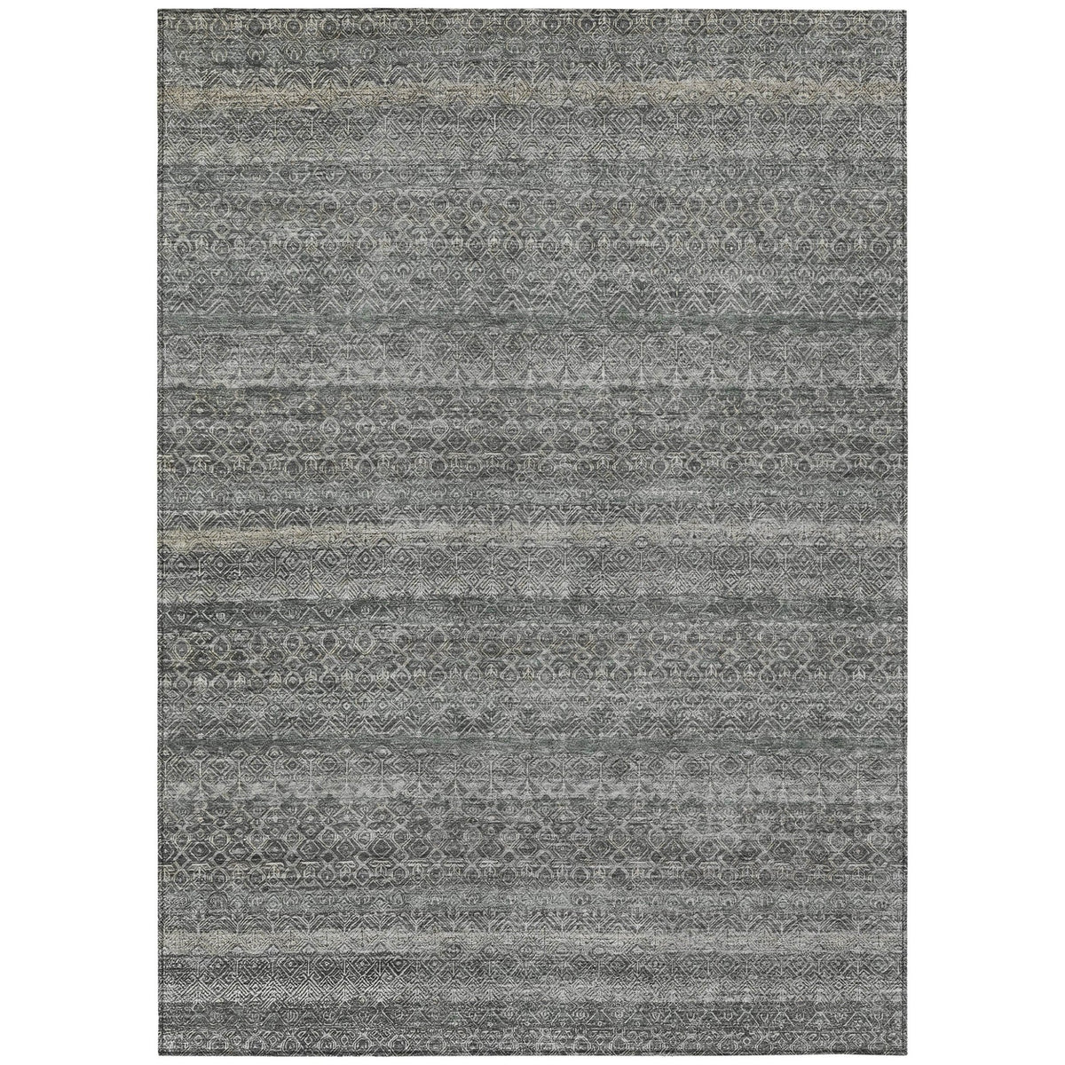 Addison Chantille ACN2105 Stripes Machine Made Transitional Pewter Rug