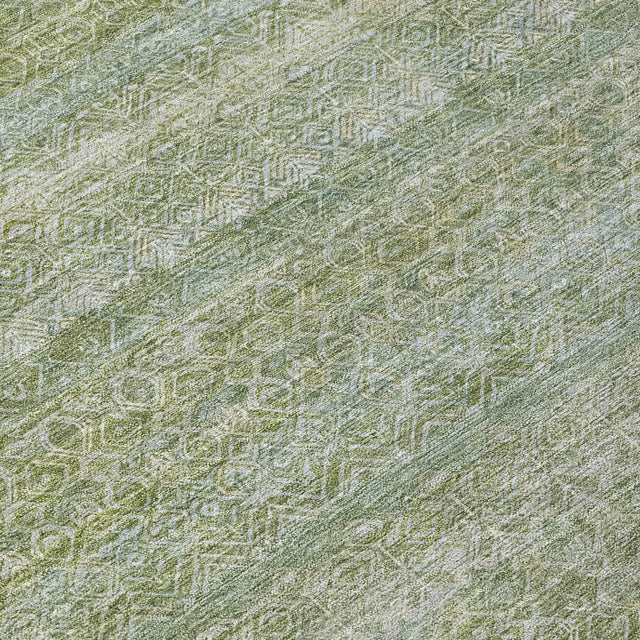 Addison Chantille ACN2105 Stripes Machine Made Transitional Sage Rug