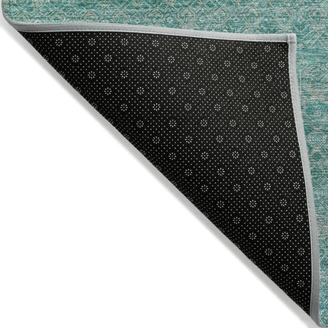 Addison Chantille ACN2105 Stripes Machine Made Transitional Teal Rug