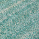 Addison Chantille ACN2105 Stripes Machine Made Transitional Teal Rug