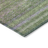 Addison Chantille ACN2106 Stripes Machine Made Transitional Olive Rug