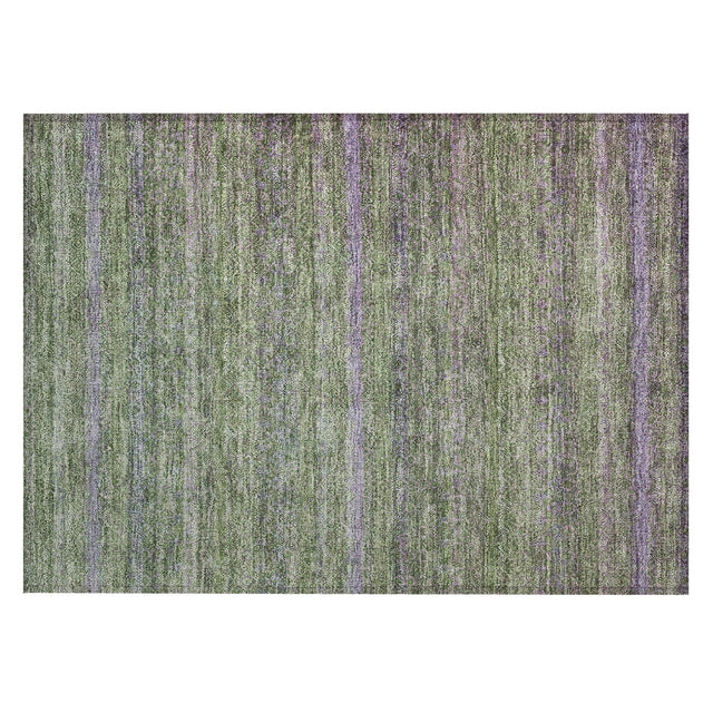 Addison Chantille ACN2106 Stripes Machine Made Transitional Olive Rug