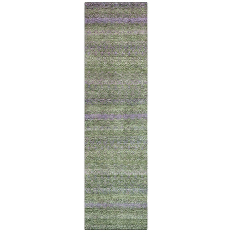 Addison Chantille ACN2106 Stripes Machine Made Transitional Olive Rug