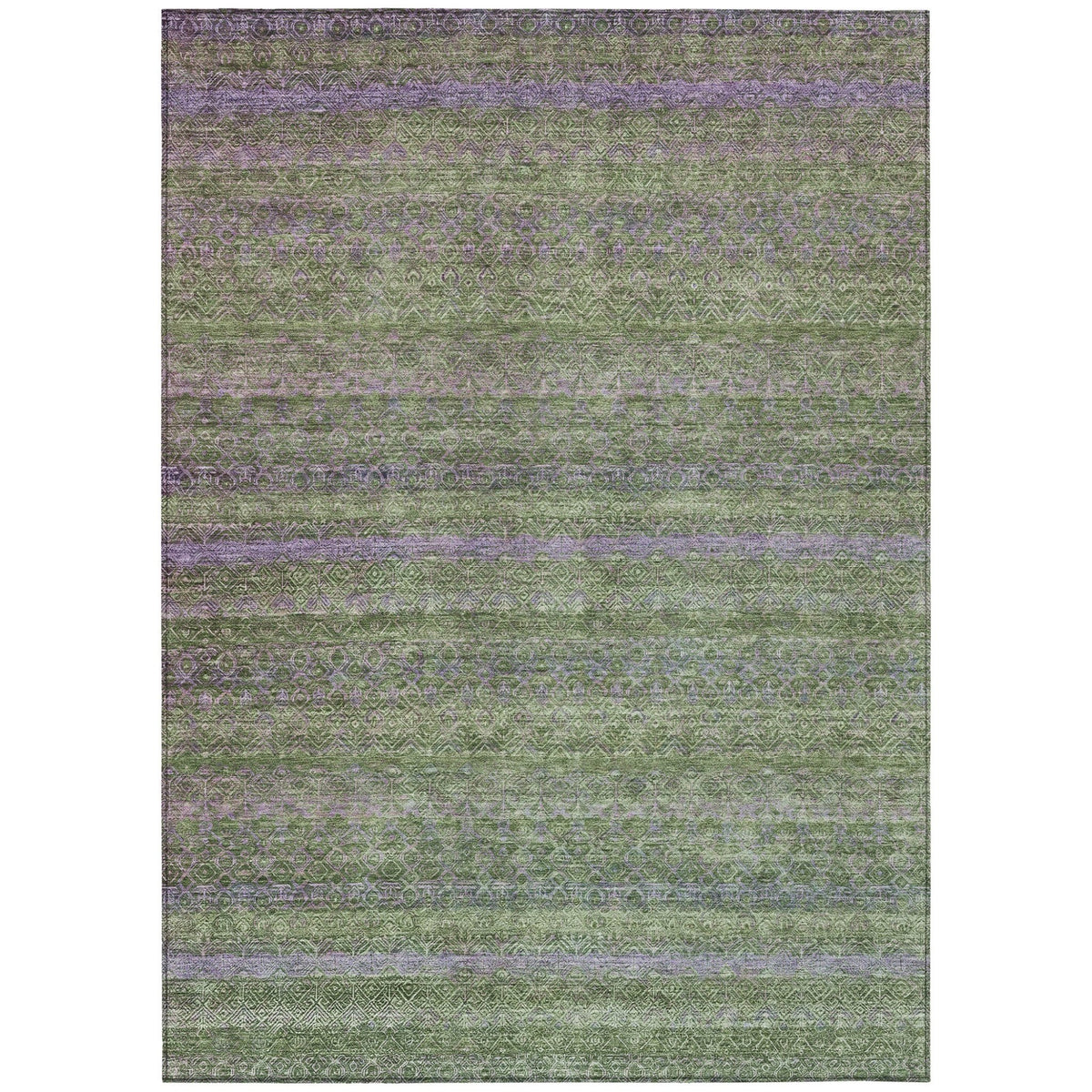 Addison Chantille ACN2106 Stripes Machine Made Transitional Olive Rug