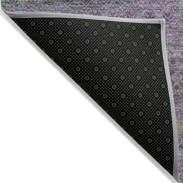 Addison Chantille ACN2106 Stripes Machine Made Transitional Purple Rug
