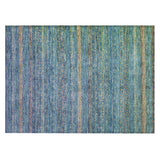 Addison Chantille ACN2106 Stripes Machine Made Transitional Teal Rug