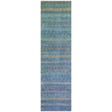 Addison Chantille ACN2106 Stripes Machine Made Transitional Teal Rug
