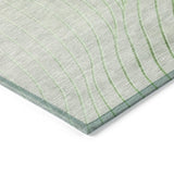 Addison Chantille ACN2107 Swirls Machine Made Transitional Aloe Rug