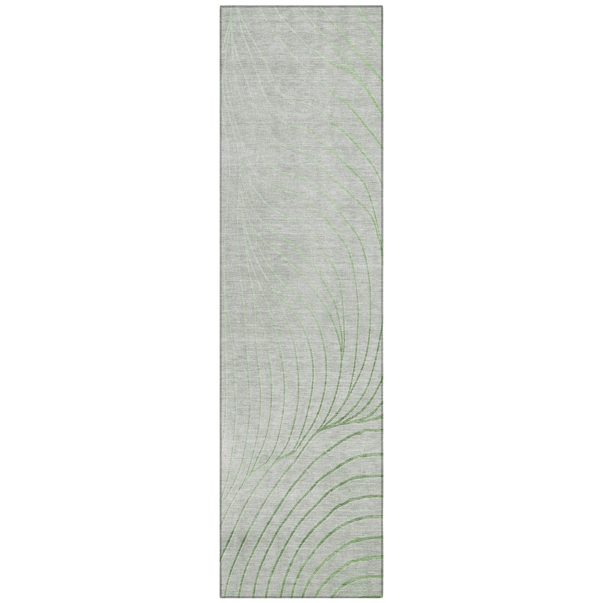 Addison Chantille ACN2107 Swirls Machine Made Transitional Aloe Rug