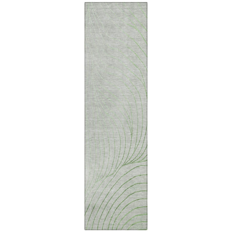 Addison Chantille ACN2107 Swirls Machine Made Transitional Aloe Rug