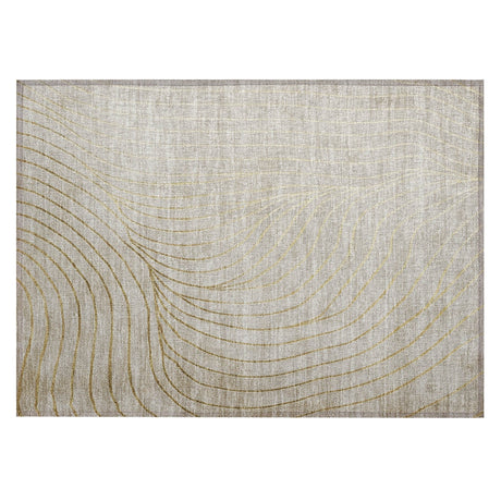 Addison Chantille ACN2107 Swirls Machine Made Transitional Beige Rug