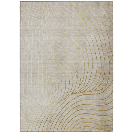 Addison Chantille ACN2107 Swirls Machine Made Transitional Beige Rug