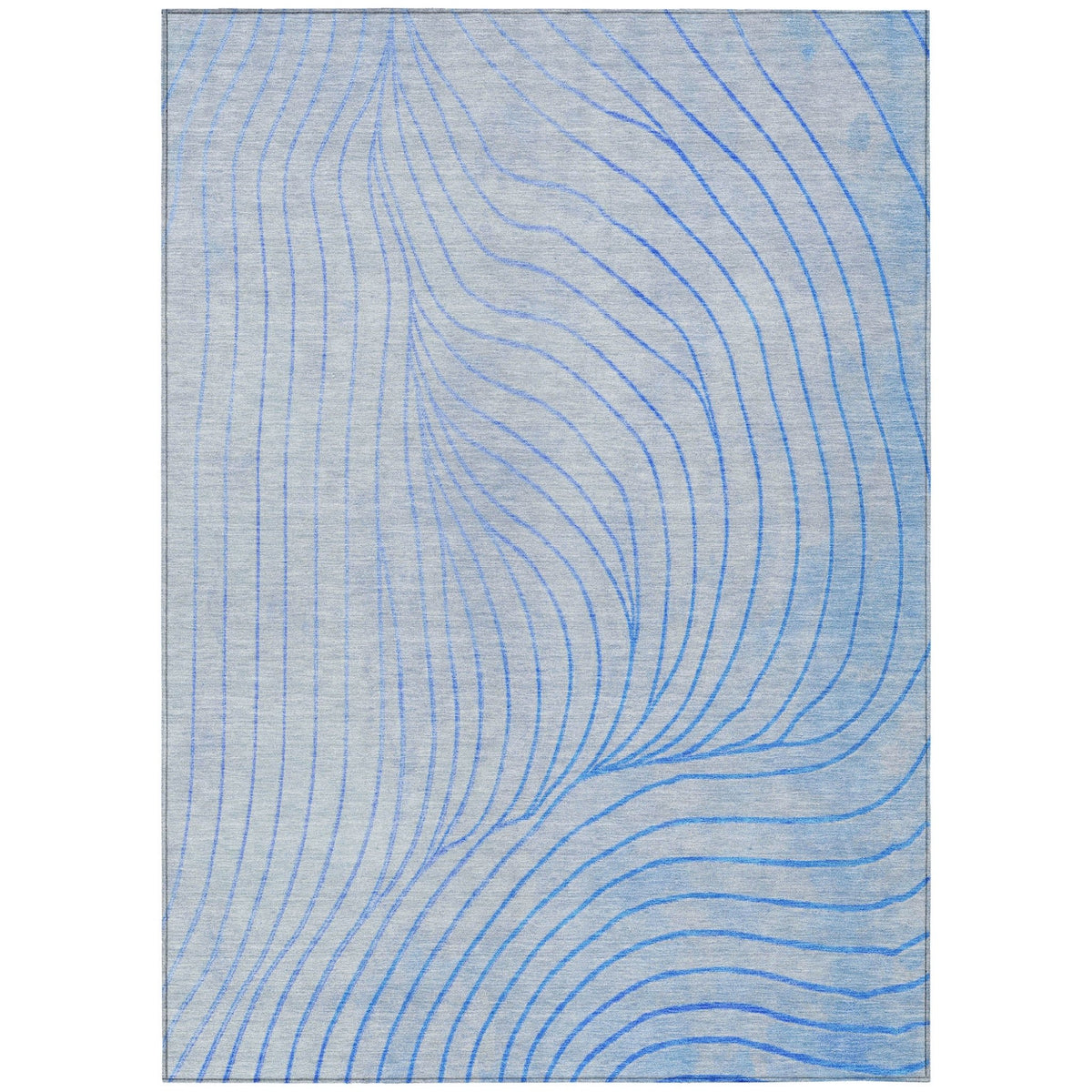 Addison Chantille ACN2107 Swirls Machine Made Transitional Blue Rug