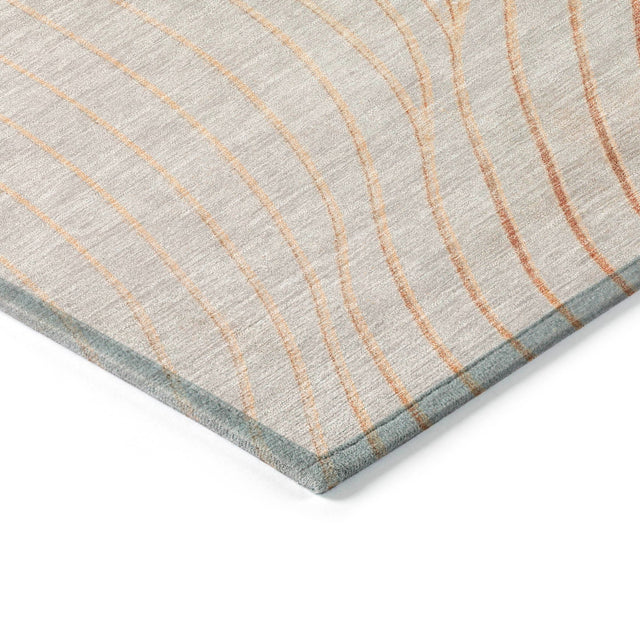 Addison Chantille ACN2107 Swirls Machine Made Transitional Copper Rug