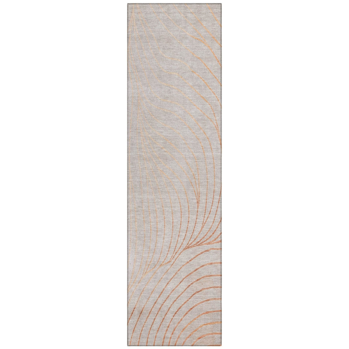 Addison Chantille ACN2107 Swirls Machine Made Transitional Copper Rug