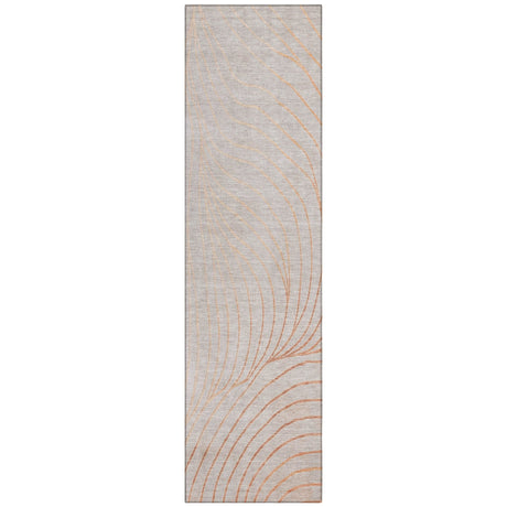 Addison Chantille ACN2107 Swirls Machine Made Transitional Copper Rug
