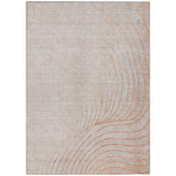 Addison Chantille ACN2107 Swirls Machine Made Transitional Copper Rug