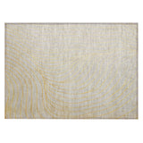 Addison Chantille ACN2107 Swirls Machine Made Transitional Gold Rug