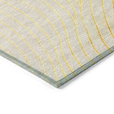 Addison Chantille ACN2107 Swirls Machine Made Transitional Gold Rug