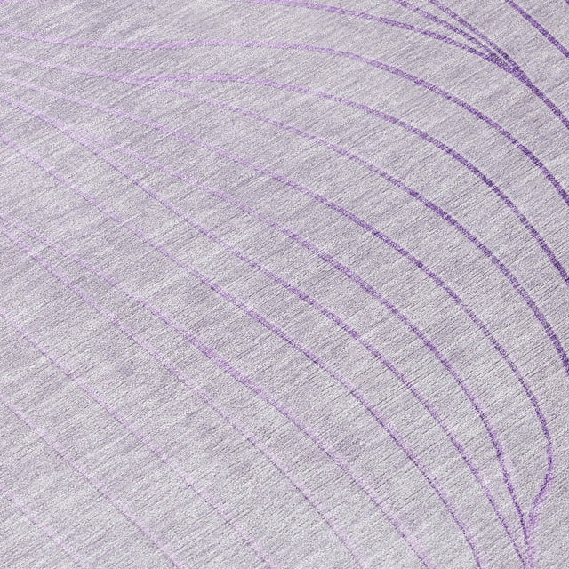 Addison Chantille ACN2107 Swirls Machine Made Transitional Lavender Rug
